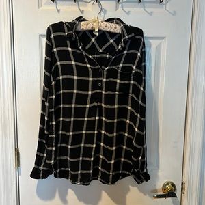 Maternity flannel shirt